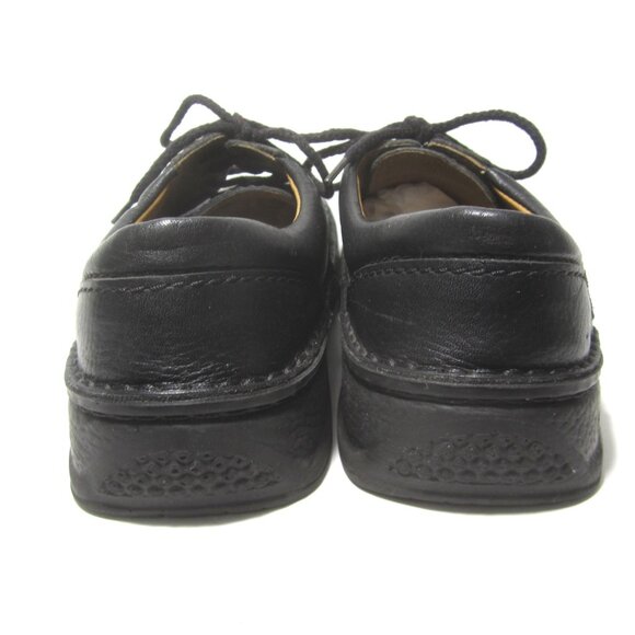 Birkenstock Black Leather Oxford Womens Size 39 US 8 Lace Up 4 Eye EUC - Picture 8 of 13